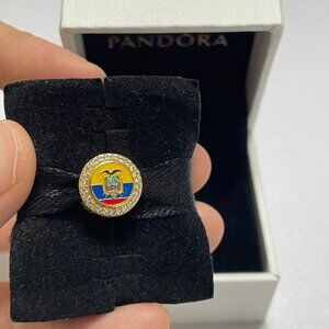 Pandora Ecuador Flag Charm Pendant